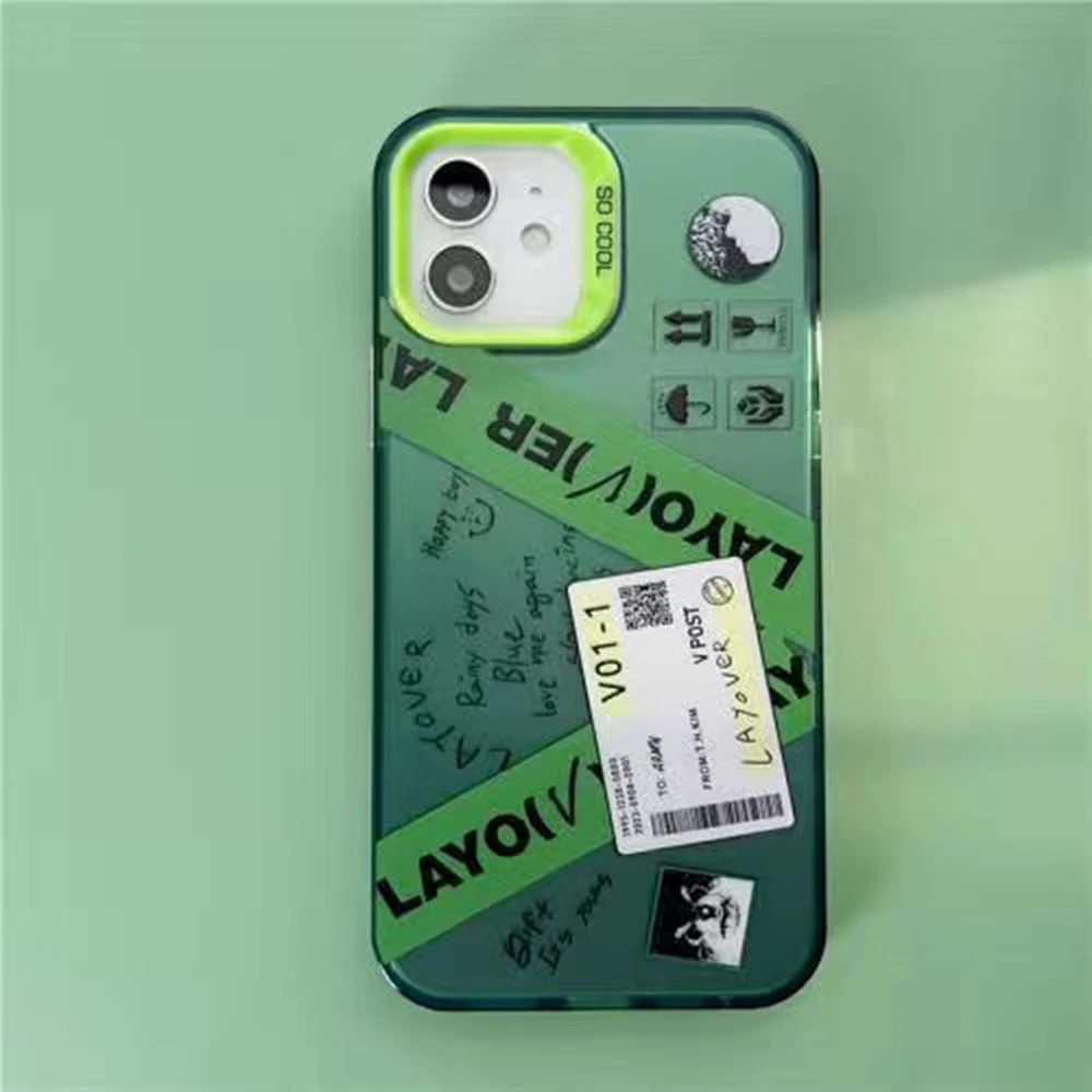 V LAYOVER TaeHyung Anti-Fall Matte Phone Case