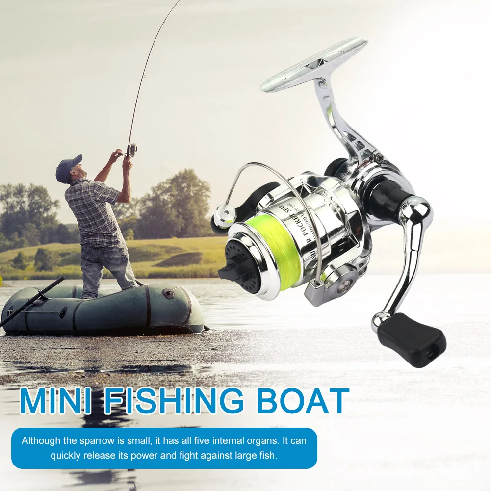 Mini 100 Spinning Carp Fishing Reel Baitcasting Wheel 4.3:1 Small Winter  Ice Fishing Reels Metal Body Max Drag Power 5KG