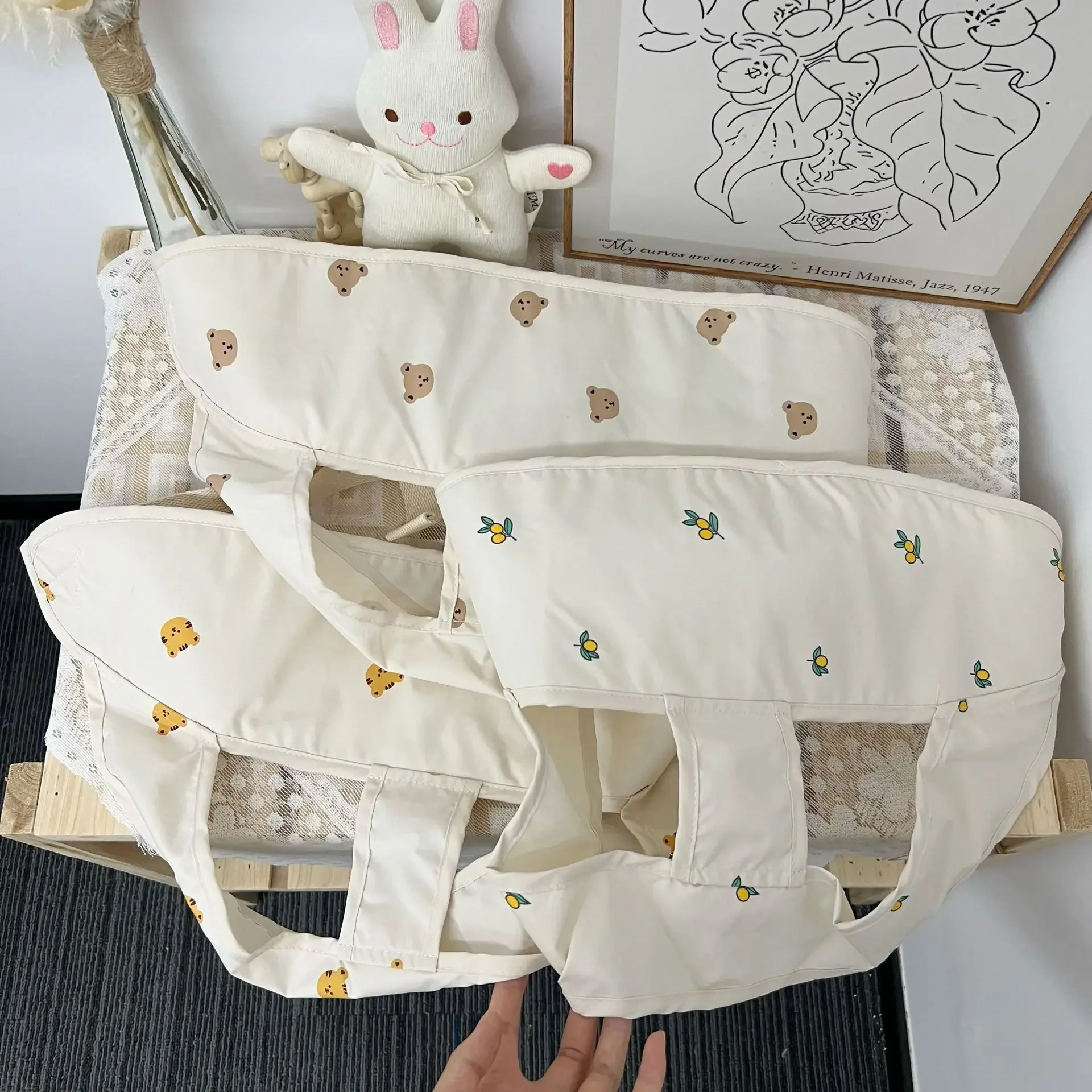 Baby Portable Dining Chair Seat Belt Korea Bear Lunch Chair Anti-drop Protect Wrap Feeding Harness Baby Accessories