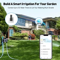 Автоматический таймер воды Insoma Zigbee Wi-Fi, 2 выхода, система полива для орошения сада, спринклер, программатор, инструменты, поддержка Alexa — изображение 6