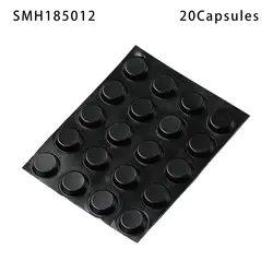 Black Silicone Anti - Slip Shock Absorber Pads - Self - Adhesive Foot Pads (SMH185012)