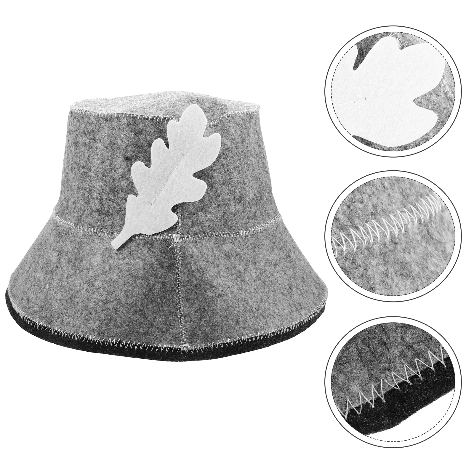 

Felt Sauna Hat Fashion Hat for Sauna Water Absorption Sauna Hat Portable Supple Sauna Hat
