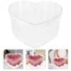 Heart Shaped Clear Flower Box Acrylic Decorative Box Transparent Vase For Romantic Gift Idea Valentine Day Present Teacher Day 2