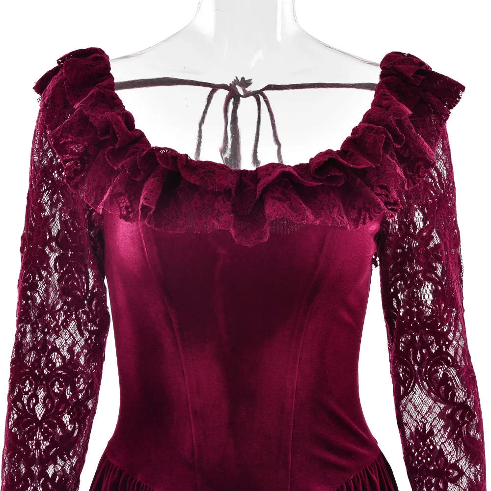 JULISSA MO Patchwork Flare Sleeve Lace Women Mini Dress Sexy See Through High Waist Dress Female Winter New Elegant Party Outfit