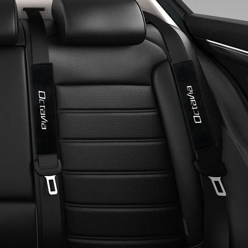 

2Pcs Car Safety Belt Shoulder Cover Pad Plush Seat Belt Shoulder for SKODA Octavia Auto Interior Accessories