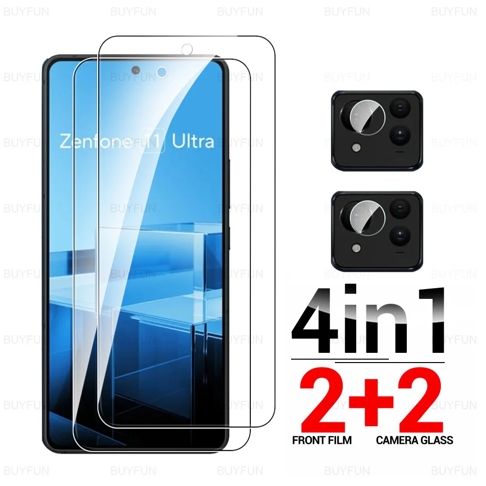 

Для Asus Zenfone 11 Ultra 5G Glass 4 в 1 камера из закаленного стекла Zenfon 11 Ultra Zenfone11Ultra Zenfone11 Ulta защита для экрана объектива
