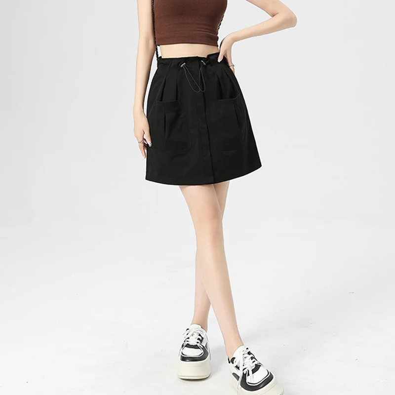 streetwear drawstring  ī ĿƮ  2025   㸮  ª ġ  ݹ ̱ ǳ ĿƮ