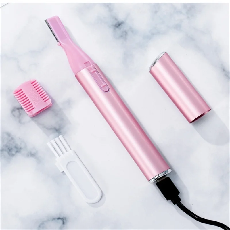Portable Mini Electric Eyebrow Trimming Hair Remover Women Body Facial Shaver Hair Blade Razor Epilator USB Rechargable eyebrow trimmer set eyebrow trimmer eyebrow razor set electric epilator hair shaver eyebrow razor facial hair remover hair remover eyebrow trimmer blade face shaver