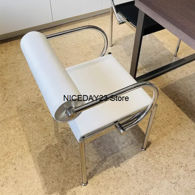 

Work Unique Design Chairs Armrest Relax Ground Office Lounge Chair Metal Back Support Chaise Rotin Mid Century Modern Furniture