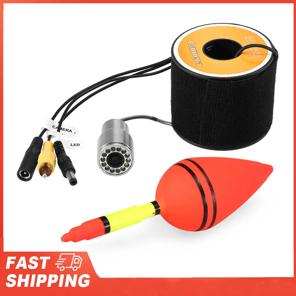 Caméra sous-marine pêche vision nocturne 12 LED - Câble 50m étanche pour pêche sur glace et bateau