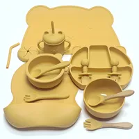 14pcs Silicone Baby Meal Tray Suction Cup