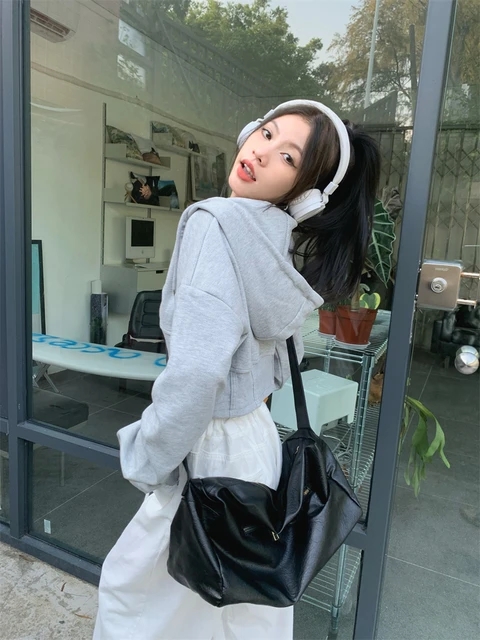 New Pure Cotton Fashion Spring And Autumn Thin Hooded Sweater Women's White  T-shirt Top Western Sports Hoodie - Hoodies u0026 Sweatshirts - AliExpress