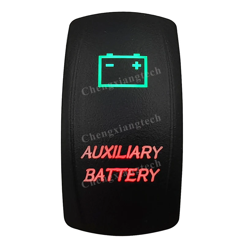 12V Verde E Rosso Led Interruttore A Bilanciere Batteria Ausiliaria 5 Pin Spst On Off Per Barca Auto Carling Arb Narva Rav4 Wd Hella Contura 4X4