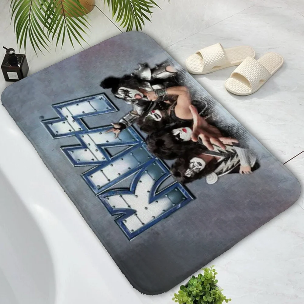 Kitchen Mat KISS Rock & Roll All Nite Carpets for Bedroom Floor Mats Custom Aesthetic Room Decoration House Entrance Mat Home 6