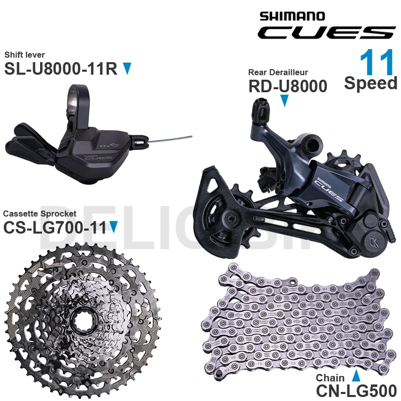 SHIMANO CUES 11 Speed Groupset SL-U8000-11R RD-U8000 CS-LG600-11