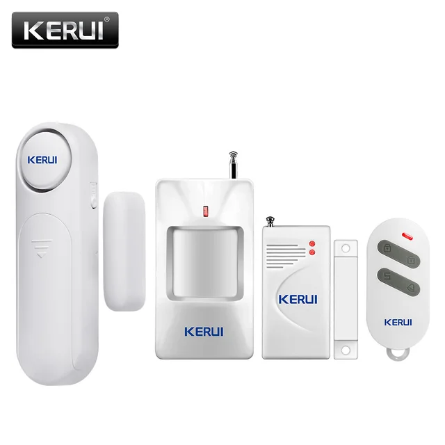 KERbiomSmart-Alarme de protection de sécurité domestique, capteur de porte  et de fenêtre, détecteur sans fil avec télécommande, maison, bureau,  magasin - AliExpress