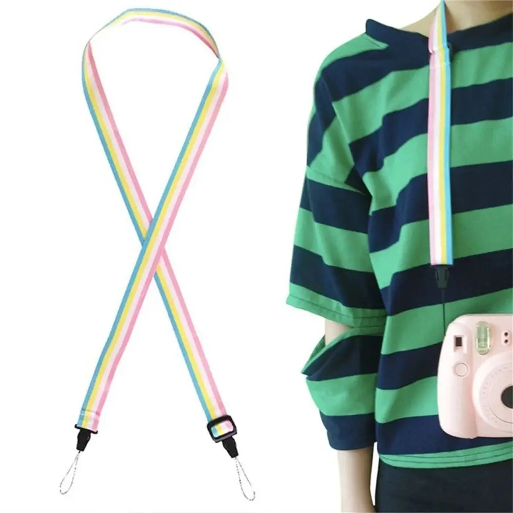 핸드 로프 끈 휴대폰 목 벨트 어깨끈 카메라 목 스트랩 레인보우 카메라 스트랩 미니 카메라 액세서리