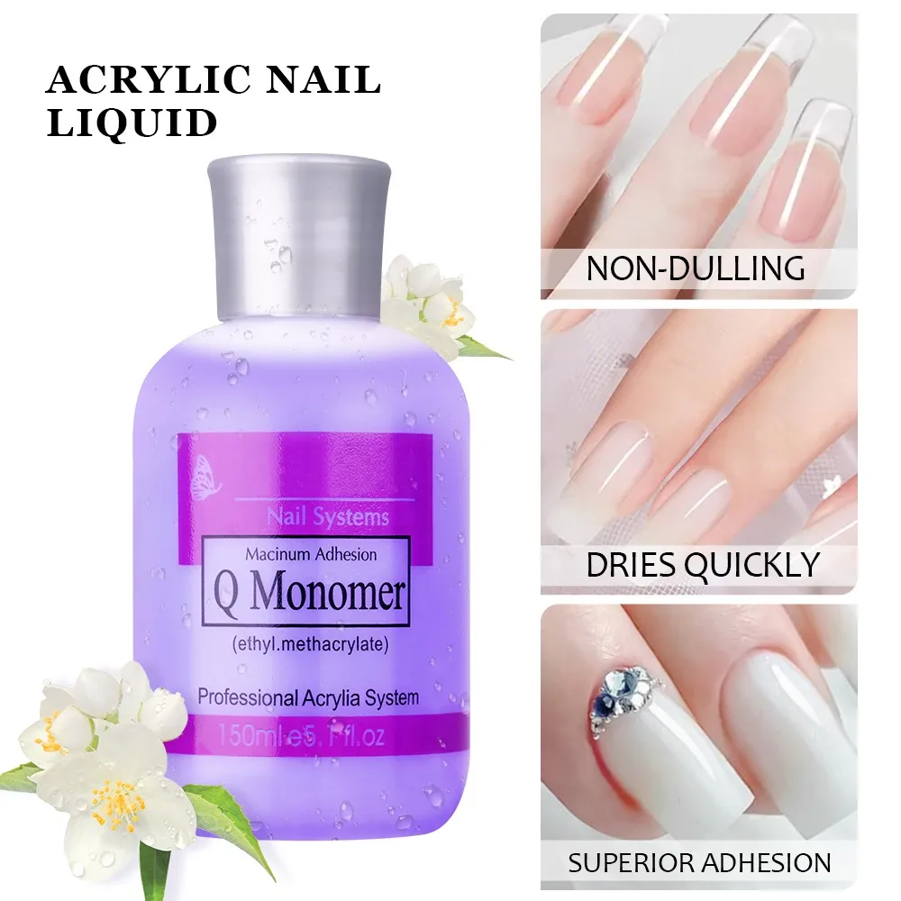 5OZ(150ml) EMA Monomer Nail Acrylic Liquid Professional System Nail Art Extension/Dipping/Carving Crystal Liquid Manicure Supply nail acrylic liquid