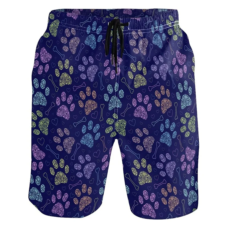 Animal Dog Flamingo Duck 3D Print Beach Shorts Men Kids Summer Swim Trunks Quick Dry Surf Board Shorts Street Short Pants 4