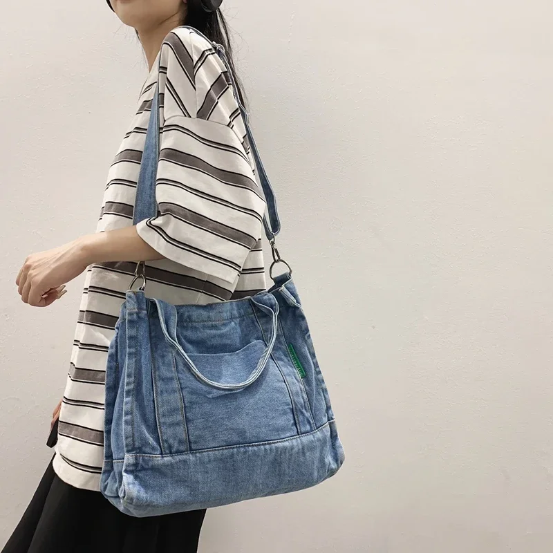 [ JEANS] Archive Denim Shoulder Bag ★人気★ Vintage Denim Women's Bag 2023 New Jeans Shoulder Cross Bag