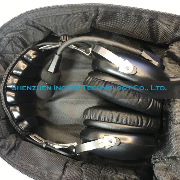 VOIONAIR Black Carrying Bag Aviation Pilot Headset Bag Case For David Clark H10-30, H10-76, H10-20, H20-10