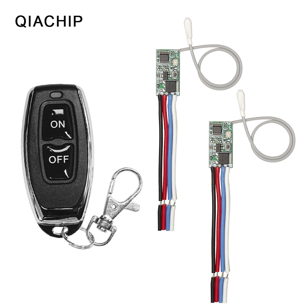 Description Picture 5 of itemQIACHIP 433MHz Mini Wireless Relay RF Remote Control Switch DC 3.6V 5V 9V 12V 24V LED Lamp Controller Micro Receiver Transmitter