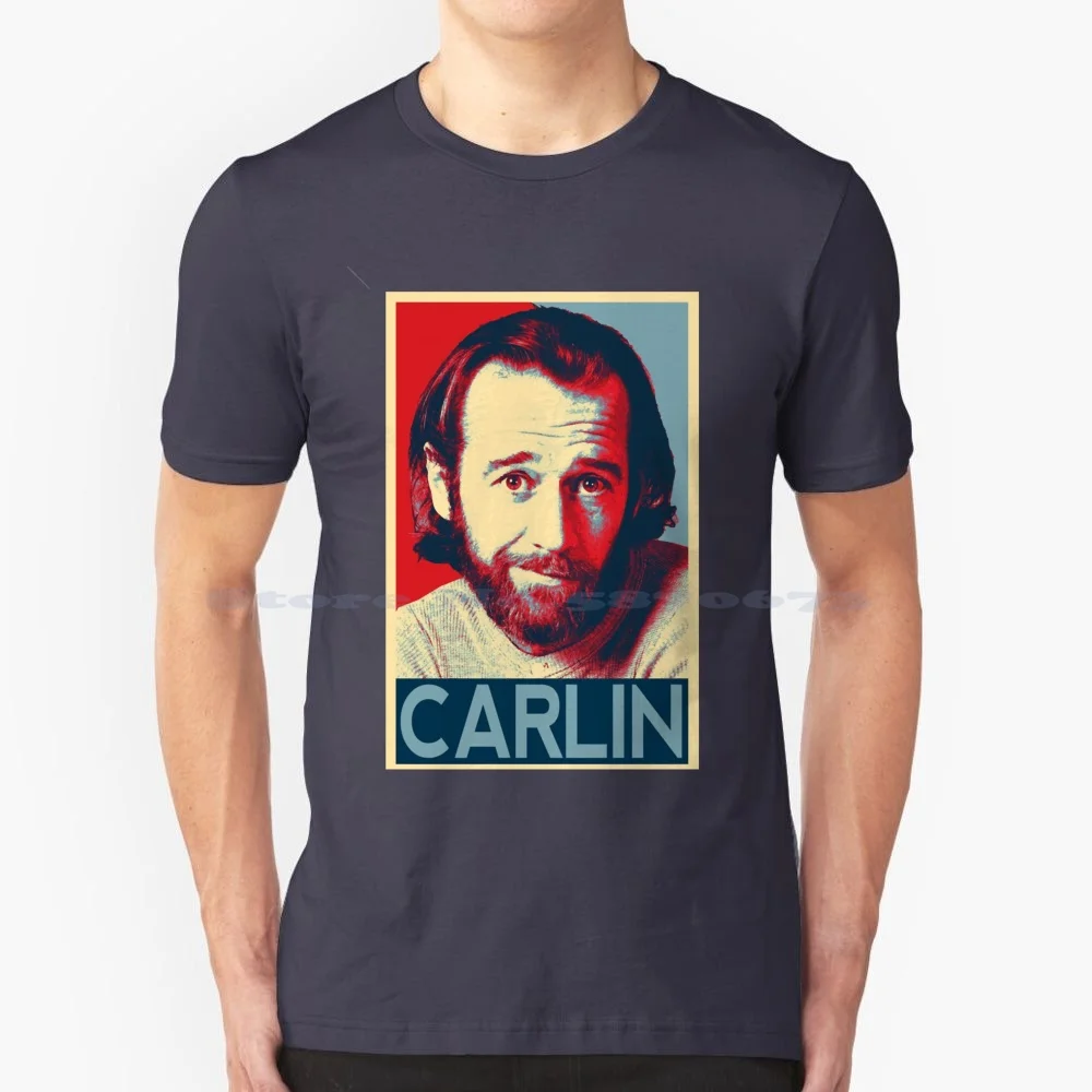 

Винтажная Ретро футболка с надписью Super Comedian Stand Up George Carlin, лучшая мужская футболка из 100% хлопка, винтажный Ретро классный коммедиант Stand Up