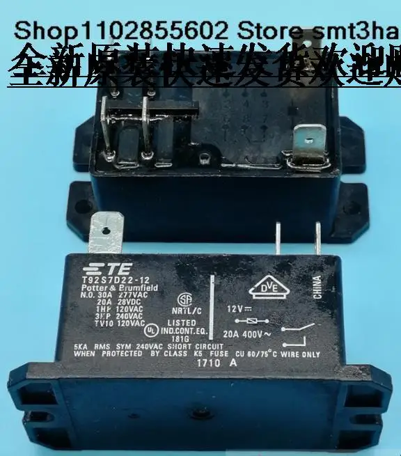 

T92S7D22-12 30A T92P7D22-12 12VDC