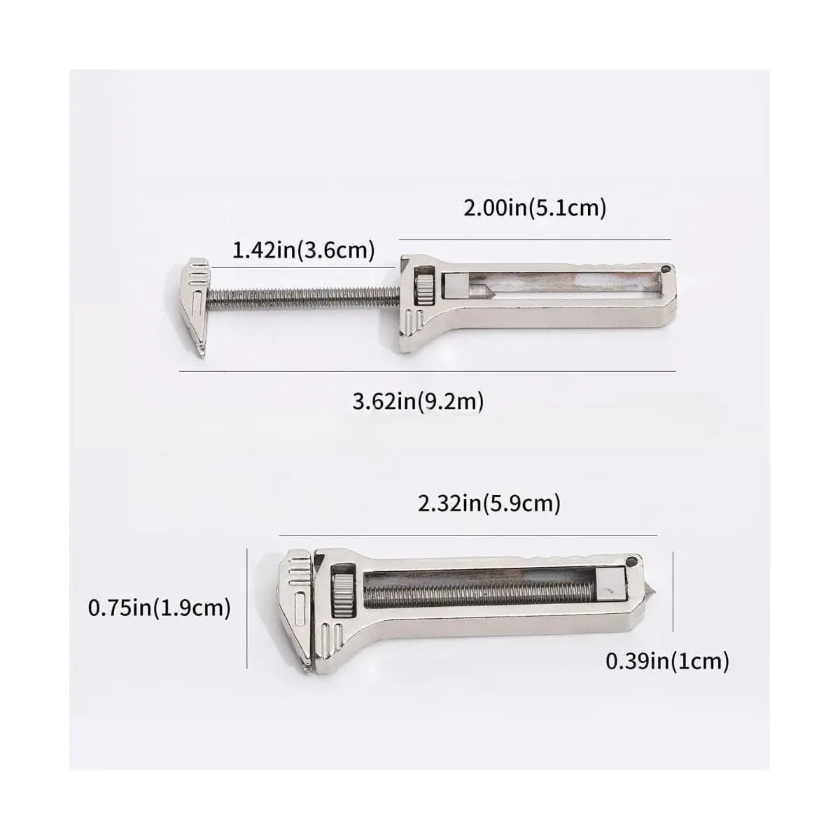 Premier Titanium Multitool Keychain: Bottle Opener & Adjustable Wrench – Lightweight Survival Companion