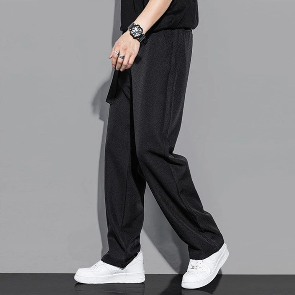 XS-5XL Summer New Men's Straight Leg Pants American Retro Fashion Trend High Street Loose Casual Breathable Simple Men's Bottoms 3