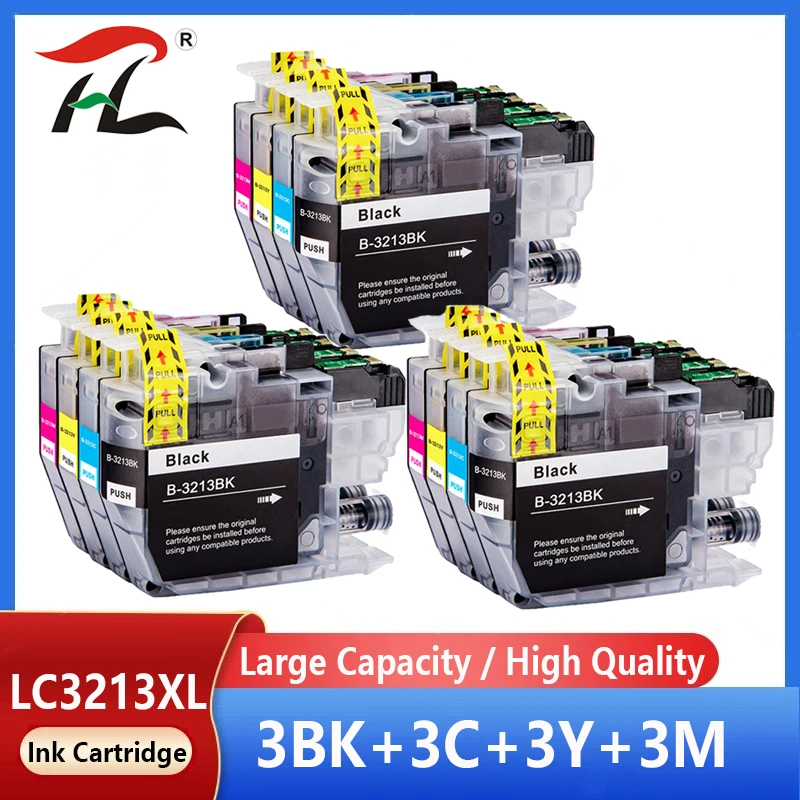 

12X For Brother LC3213 LC3211 LC 3213 LC 3211 MFC-J497DW DCP-J572DW MFC-J890DW MFC-J491DW DCP-J772DW DCP-J774DW MFC-J895DW