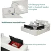 King Size Smart Bed,Multifunctional Leather Bed Frame Massage Recliner/Adjustable Headboard/Music Speaker/USB Port/Storage Space 4
