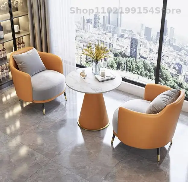 Balcony Teapoy Of Three-piece Suit Contemporary And Contracted Tea Table And Chair Set Net Red Table Of Two Chairs Leisure Sofa