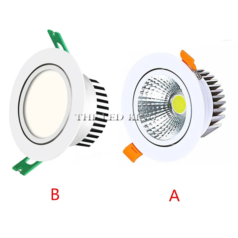 High Quality Epistar LED COB Recessed Downlight Dimmable 6W 9W 12W 20W LED Spot Lamp Dimming Ceiling Lamp Light 110V 220V