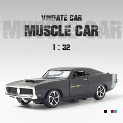 1:32 Alloy Diecast Super Racer  Muscle Vintage Car Model Pull Back Car Miniature Vehicle Replica For Collection Gift for Kid