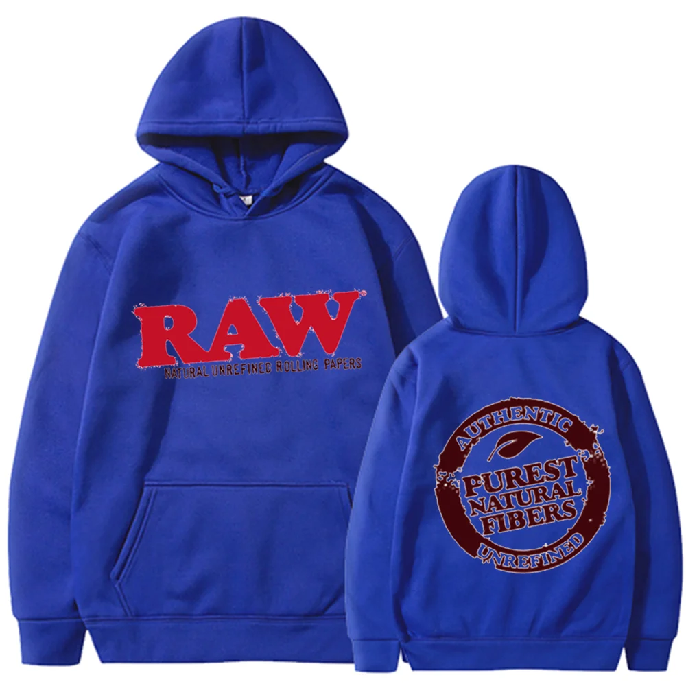 RAW 2022 Fashion Hoodie Men Sweater Fleece Hooded Harajuku Hip Hop