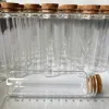 6 pcs 26x37x120mm 100ml Glass bottle With Stoppers, Glass Jars with Cork Candy Spice Jars for Art Crafts Wedding Favors 2