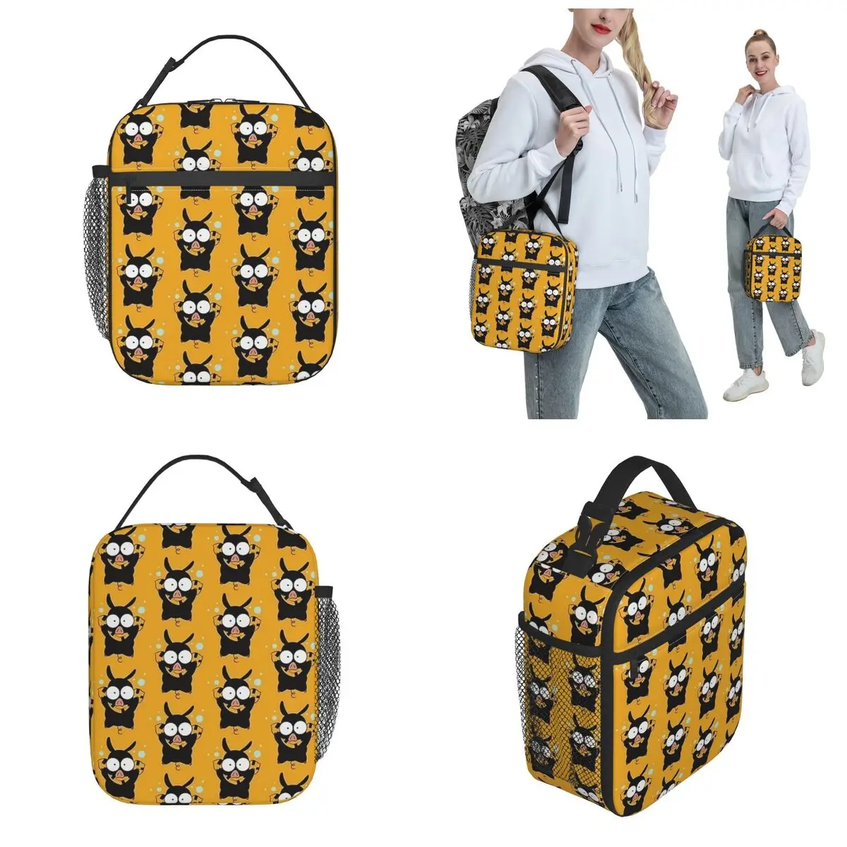 P-Chan Ryoga Hibiki Ranma Insulated Lunch Bag Cooler Bag Reusable Lunch Container Leakproof Tote Box Girl Boy Outdoor