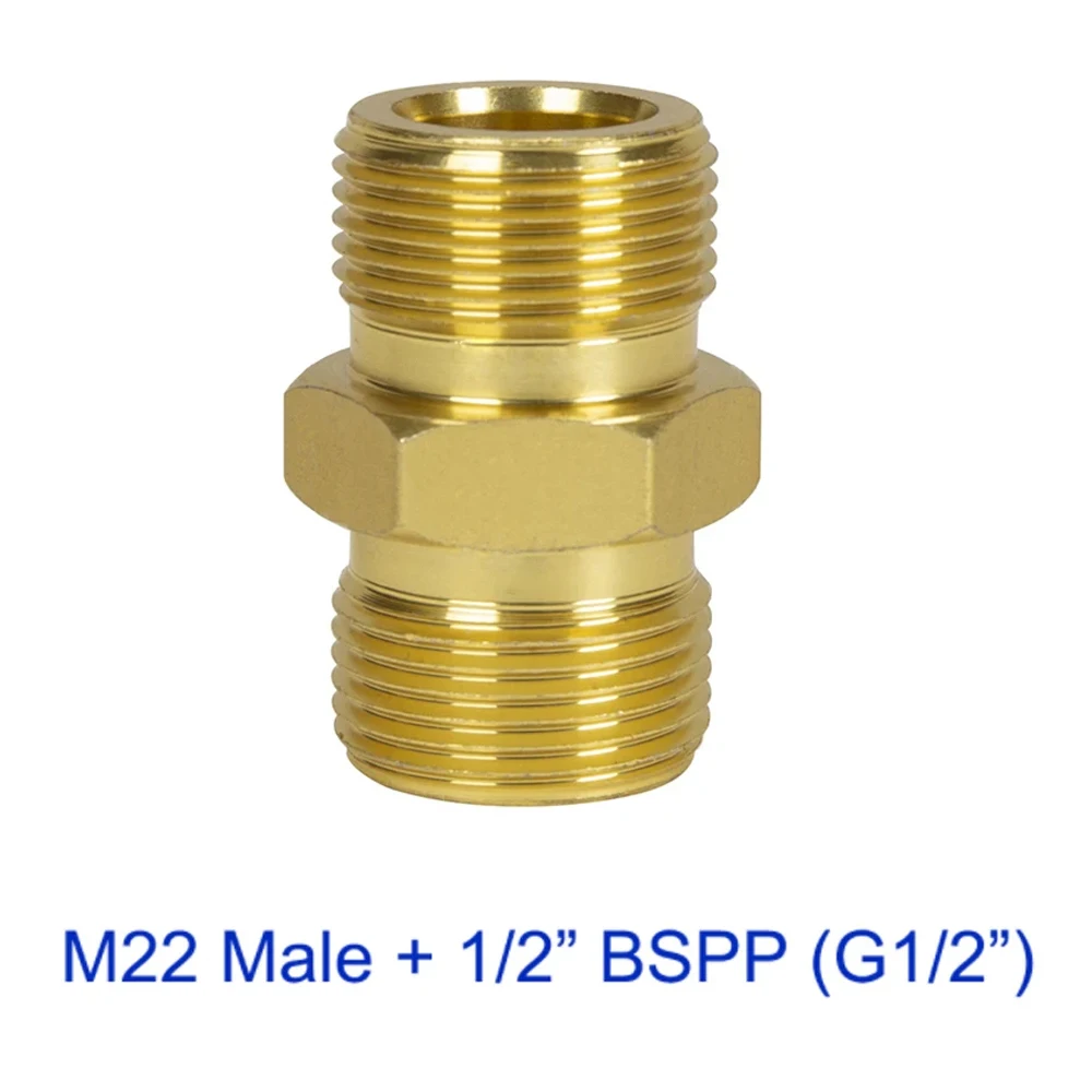 Rondella Ad Alta Pressione Rondella Per Auto Tubo Tubo Flessibile Prolunga Connettore Adattatore M22 Maschio Id14 - G1/2 "Bspp Per Nilfisk Stihle