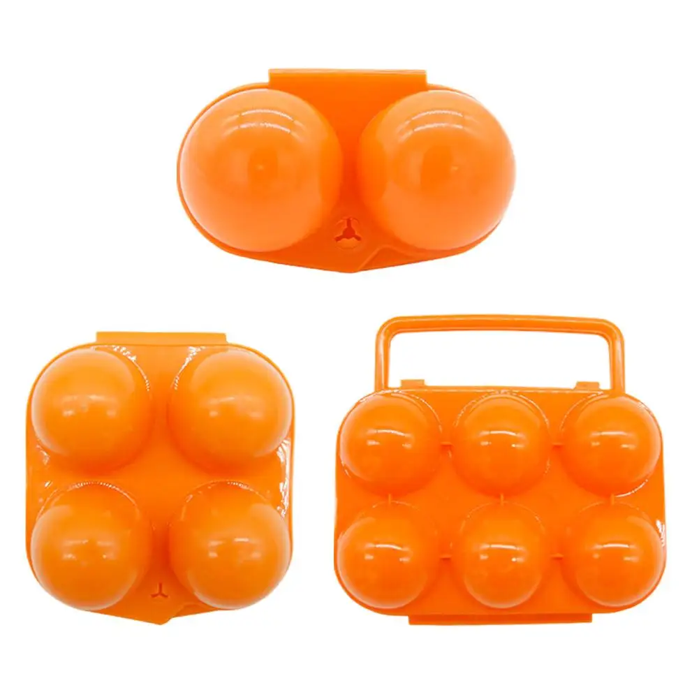 2/4/6 Grid Ei Fall Kunststoff Behälter Lagerung Box Kühlschrank Outdoor Reisen Wandern Camping Träger Picknick Eier Fall – Detail 10
