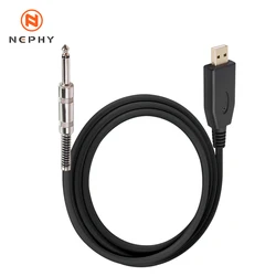 Enhanced Audio USB to 6.5mm TRS Male Stereo Cable Adapter - 3m (Black)
