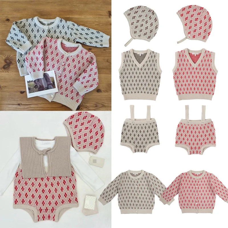 

Bene Kids Sweaters 2023 New Winter Boys Girls Cute Knit Cardigan Sweaters Outwear Clothing