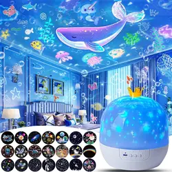 Star Galaxy 21 - in - 1 Rotating Starry Sky Projector Lamp - USB Plug (21 in 1)