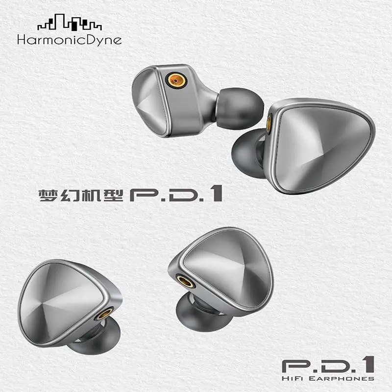 

HarmonicDyne P.D.1 PD1 10mm Planar +10mm Dynamic Driver Hybrid HiFi In-Ear Earphones Detachable MMCX 3.5mm/4.4mm Balanced Cable