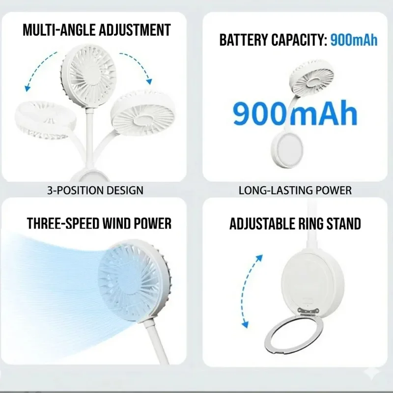 Compact Foldable Magnetic Fan