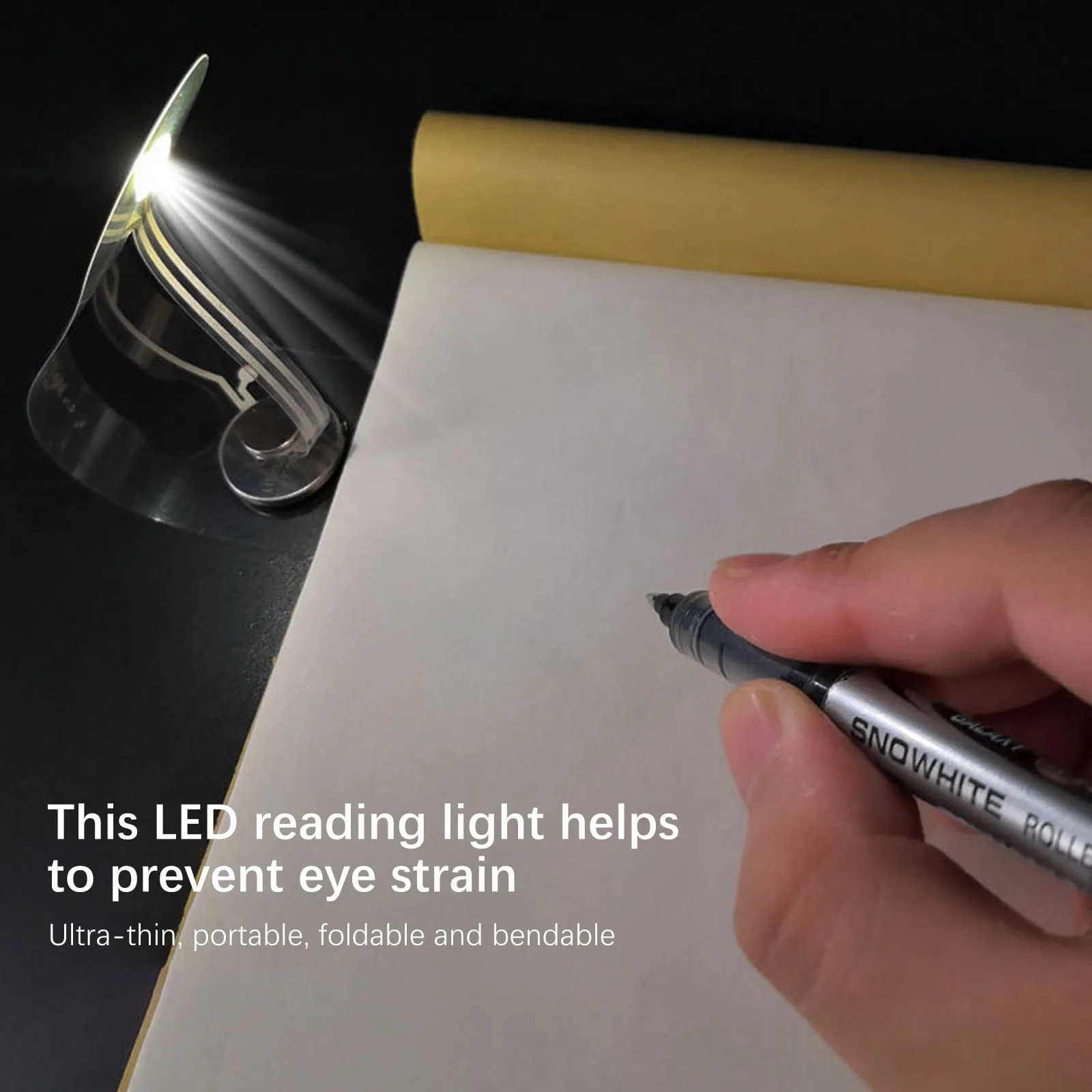 Description Picture 5 of itemLED Book Lamps Foldable Creative Eye Protection Lamps Bendable Novelty Card Flashlight Card Flashlight Lighting Tool