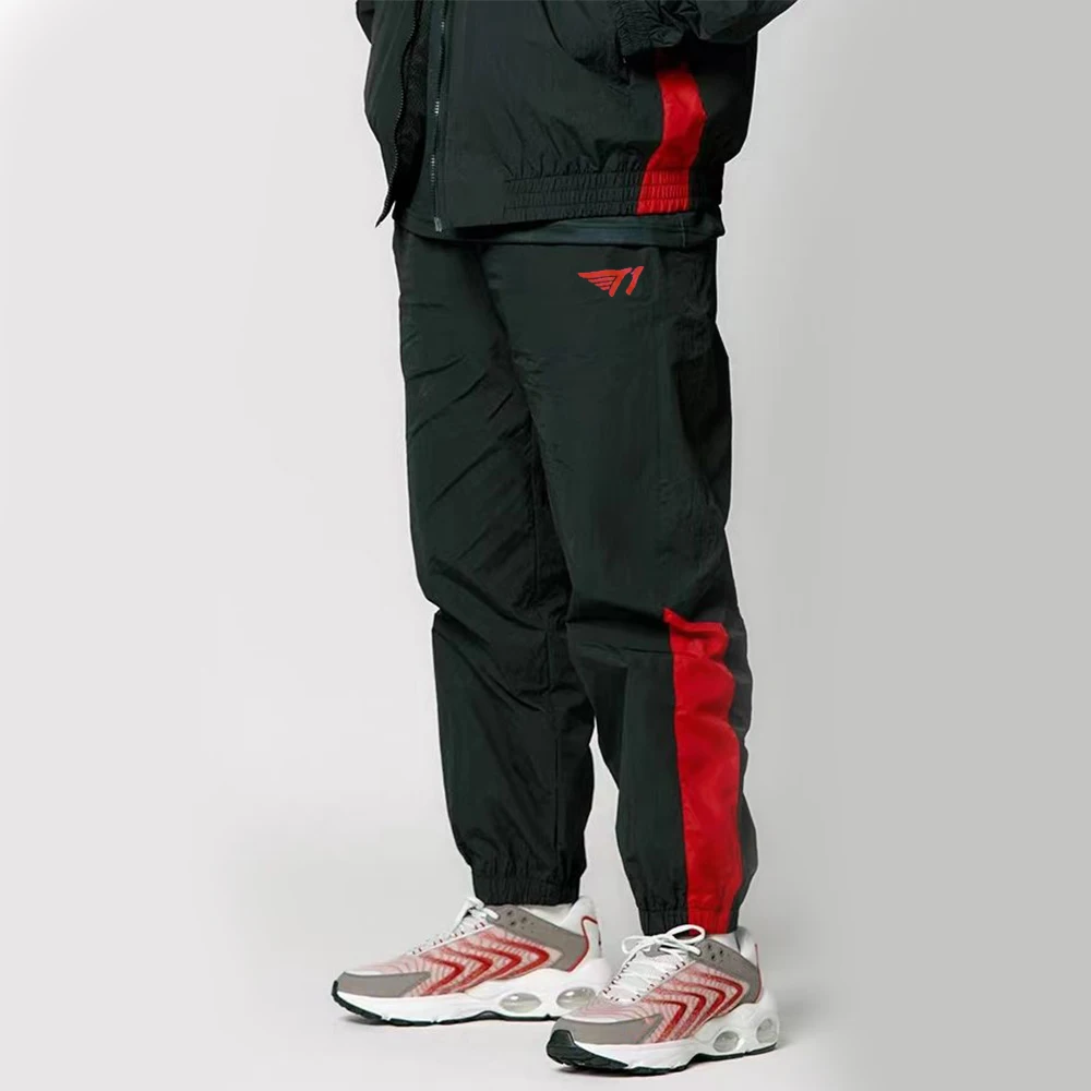 

2023 T1 Casual Pant LOL LCK SKT E-Sport Team Uniform Faker Keria Oner Zeus Gumayusi Fans Red Black Women Men Ankle-Length Pants