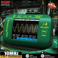 BSIDE OT2 Mini Digital Portable Oscilloscope 10MHz 48MSa/s Signal Generator Sampling Rate Electronics Repair Tool Graphic Tester 1