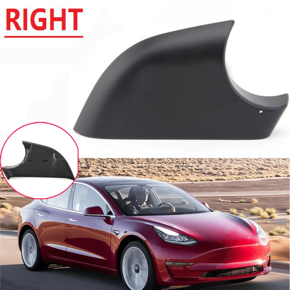 Couvercle de support inférieur de rétroviseur adapté aux Tesla modèles 3  2017 – 2021, garniture de protection de rétroviseur - AliExpress