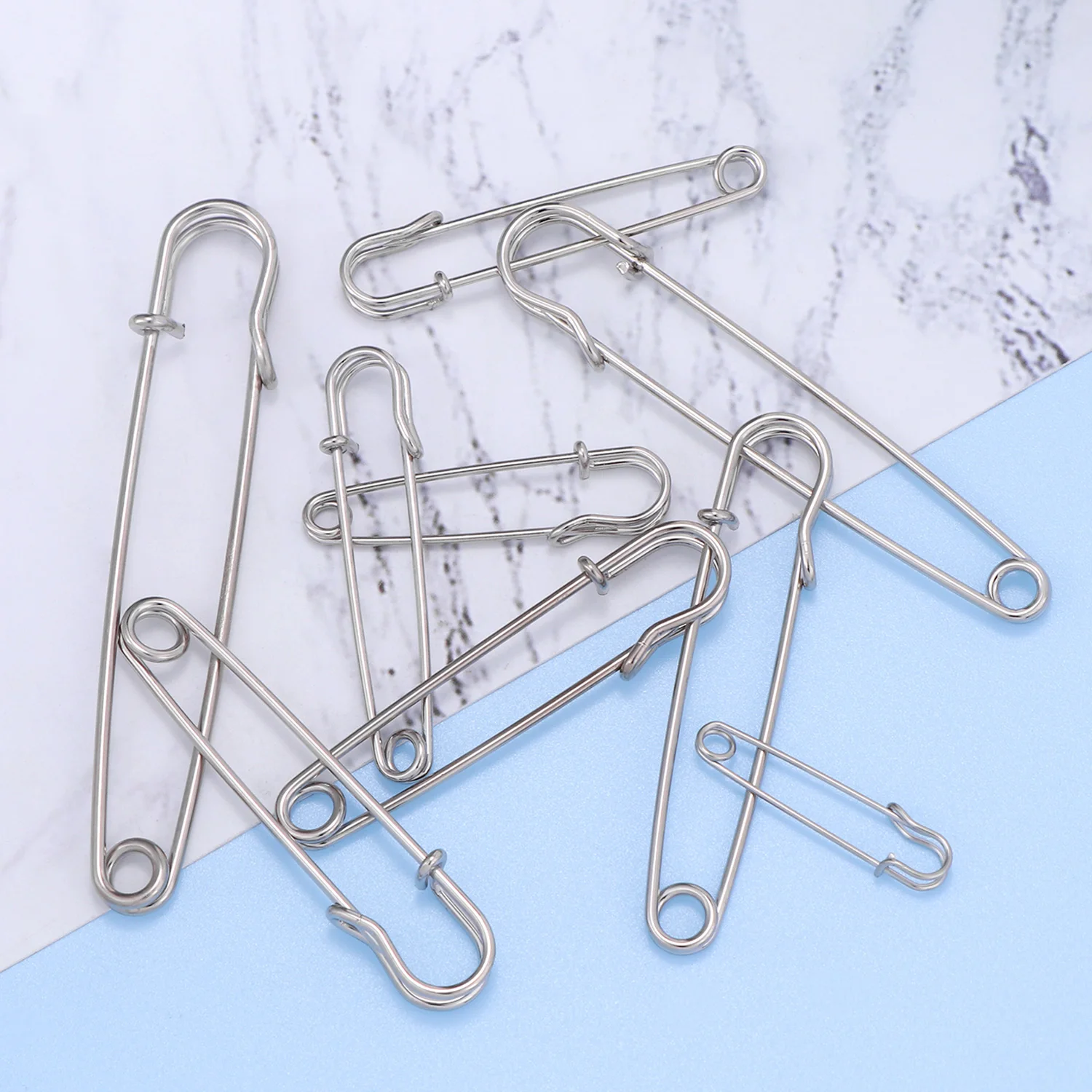 50-20pcs Stainless Steel Safety Pins DIY Sewing Tools Supplies Metal  Needles Large Safety Pin Small Brooch Apparel Accessories - AliExpress